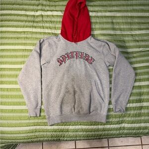 Spitfire Gray and Red Men's Hoodie